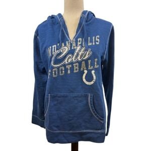 NFL Indianapolis Colts‎ Women's XL Blue Football Team Apparel Hooded Sweatshirt